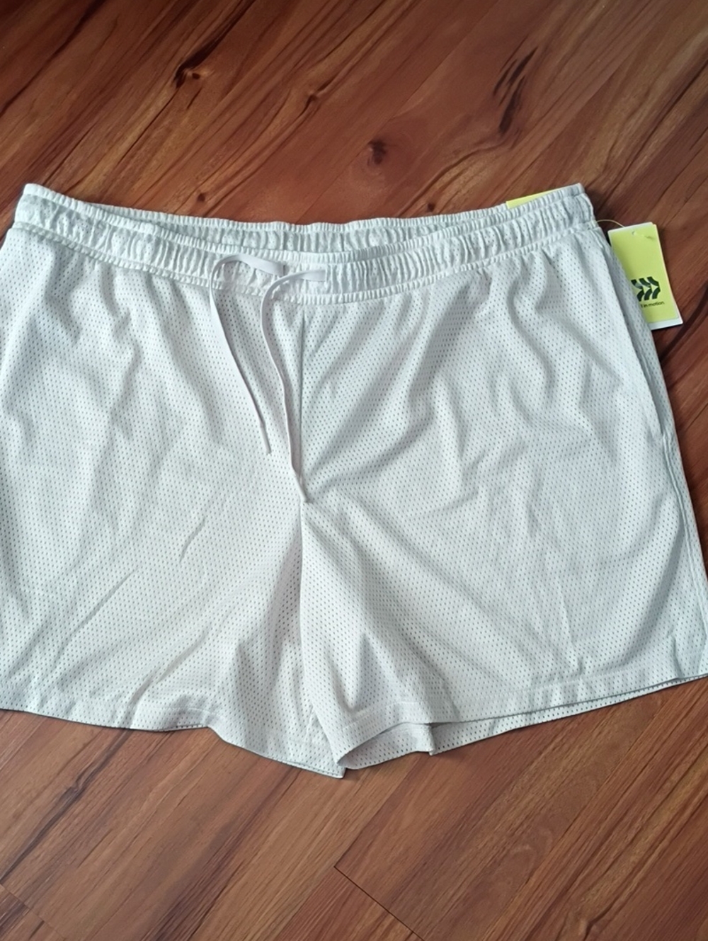 all in motion White Men's Athletic Mesh Shorts